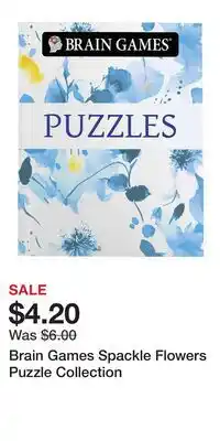 Kohl's Brain Games Spackle Flowers Puzzle Collection offer