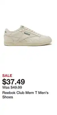 Kohl's Reebok Club Mem T Men's Shoes offer