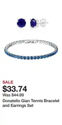 Kohl's Donatello Gian Tennis Bracelet and Earrings Set offer