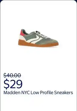 Walmart Madden NYC Women's Low Profile Sneakers offer