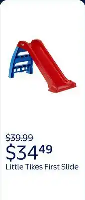 Walmart Little Tikes First Slide, Easy Set Up Playset, Indoor Outdoor Backyard Slide, 18 Months offer