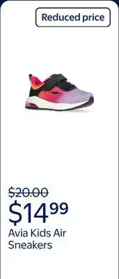 Walmart Avia Toddler Boys and Girls Air Sneakers offer
