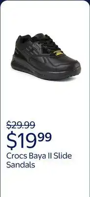 Walmart Crocs Men's and Women's Unisex Baya II Slide Sandals offer