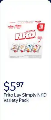 Walmart Frito Lay Simply NKD No Dyes No Artificial Flavors Variety pack Snack Mix, 9.625 oz (10 pack) offer