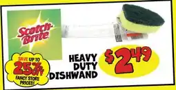 Ollie's SCOTCH-BRITE HEAVY DUTY DISHWAND offer