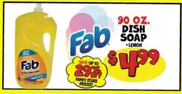 Ollie's Fab 90 OZ. DISH SOAP offer