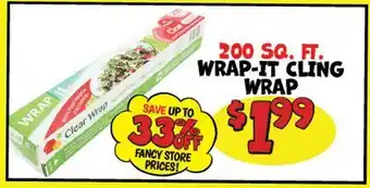Ollie's 200 SQ. FT. WRAP-IT CLING WRAP offer