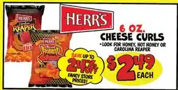 Ollie's HERR'S 6 OZ. CHEESE CURLS offer