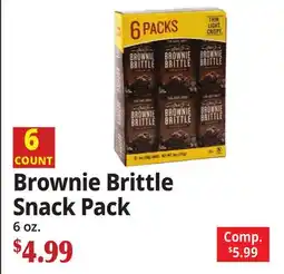 Ocean State Job Lot Brownie Brittle Snack Pack offer