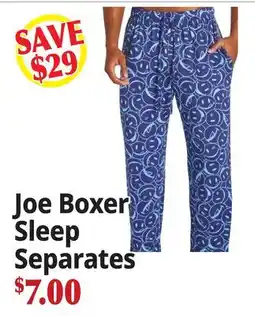 Ocean State Job Lot Joe Boxer Sleep Separates offer