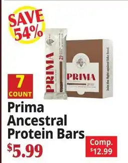 Ocean State Job Lot Prima Ancestral Protein Bars offer