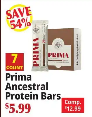 Ocean State Job Lot Prima Ancestral Protein Bars offer