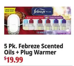 Ocean State Job Lot 5 Pk. Febreze Scented Oils + Plug Warmer offer