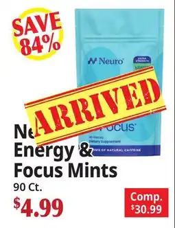 Ocean State Job Lot Neuro Energy & Focus Mints offer