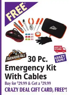 Ocean State Job Lot Armor All 30 Pc. Emergency Kit With Cables offer
