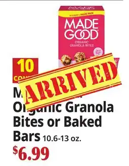 Ocean State Job Lot Made Good Organic Granola Bites or Baked Bars offer