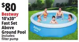 Ocean State Job Lot Bestway 10' x 30 Fast Set Above Ground Pool offer