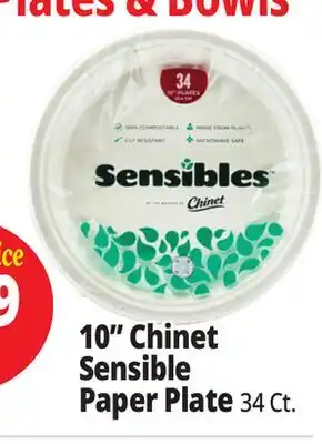 Ocean State Job Lot Chinet Sensibles 10 Plates 34 ct offer