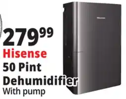 Ocean State Job Lot Hisense Energy Star 50 Pint 2-Speed Dehumidifier Black offer