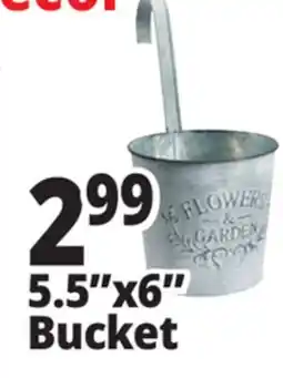 Ocean State Job Lot Galvanized Hanging Steel Bucket offer