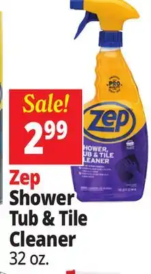 Ocean State Job Lot ZEP Shower Tub & Tile Cleaner 32 oz offer