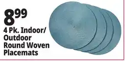Ocean State Job Lot 4 Pk. Indoor/ Outdoor Round Woven Placemats offer