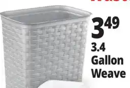 Ocean State Job Lot Sterlite 3.4 Gal. Weave Wastebasket offer