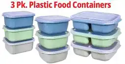 Ocean State Job Lot 3 Pk. Plastic Food Containers offer