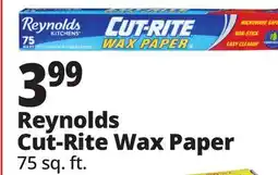 Ocean State Job Lot Reynolds Cut-Rite Wax Paper offer