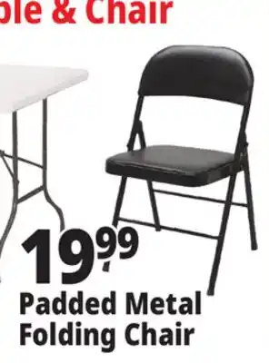 Ocean State Job Lot Padded Metal Folding Chair Black offer