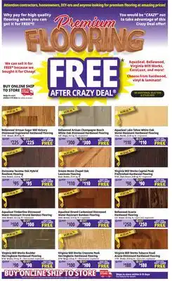 Ocean State Job Lot FREE Flooring offer