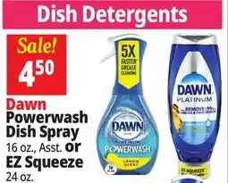 Ocean State Job Lot Dawn Platinum Plus Power wash Dish Spray 16 oz offer