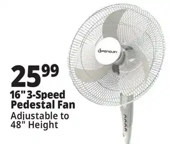 Ocean State Job Lot 16 3-Speed Pedestal Fan offer