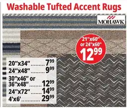 Ocean State Job Lot Washable Tufted Accent Rugs offer