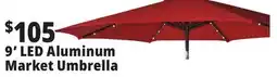 Ocean State Job Lot 9' LED Aluminum Market Umbrella offer