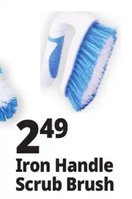 Ocean State Job Lot Iron Handle Scrub Brush offer