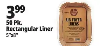 Ocean State Job Lot Baker's Choice Rectangle Air Fryer Liners 50 Count offer