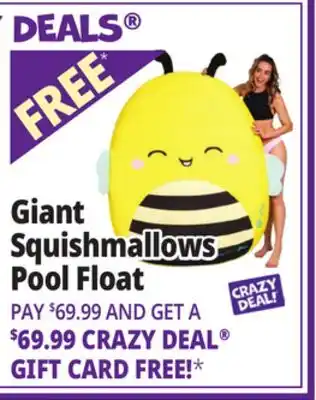 Ocean State Job Lot Giant Squishmallows Pool Float offer