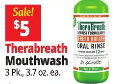 Ocean State Job Lot Therabreath Mouthwash offer