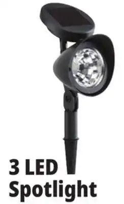 Ocean State Job Lot Outdoor Living Accents Solar LED Spotlight 12.5 offer