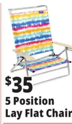 Ocean State Job Lot 5-Position Copa Lay Flat Chair offer