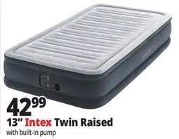Ocean State Job Lot Intex Twin Dura-Beam Comfort-Plush Air Mattress with Internal Pump offer