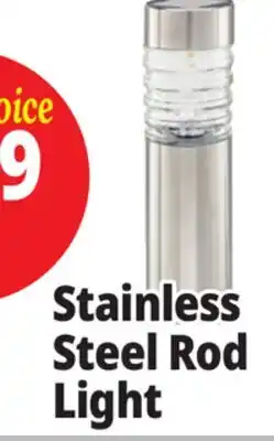 Ocean State Job Lot Solar Stainless Steel Path Light 15 offer
