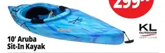 Ocean State Job Lot KL Outdoor Aruba 10' Sit-In Kayak Ocean Berry offer