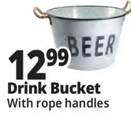 Ocean State Job Lot Galvanized Drinks Bucket With Rope Handles Large offer