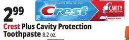 Ocean State Job Lot Crest Cavity Protection Fluoride Toothpaste offer