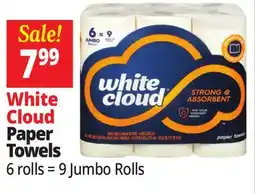 Ocean State Job Lot White Cloud Paper Towels offer