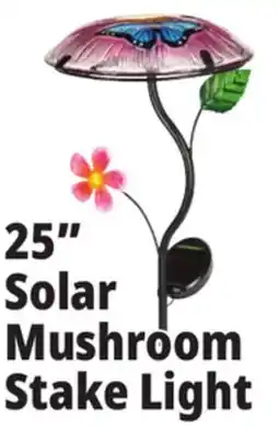 Ocean State Job Lot 25 Solar Mushroom Stake Light offer