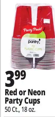 Ocean State Job Lot Red Plastic Cups offer