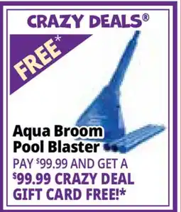 Ocean State Job Lot Pool Blaster Aqua Broom XL Ultra Cordless Pool & Spa Vacuum offer